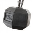 Hatszögletű gumírozott kézisúlyzó 2 kg