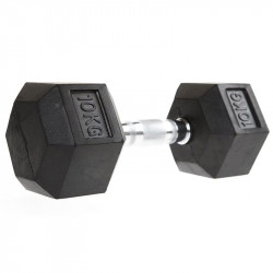 Hatszögletű gumírozott kézisúlyzó 2 kg Fitness Thor