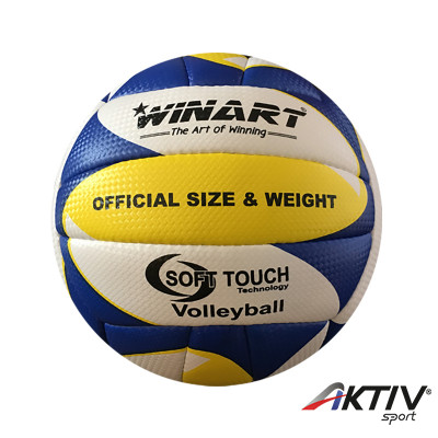 Röplabda Winart Soft Touch méret:5 sárga-kék-fehér