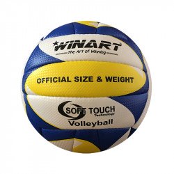 Röplabda Winart Soft Touch méret:5 sárga-kék-fehér Sportszer Winart