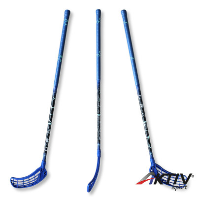 Floorball ütő üvegszálas Gravity 96/108 cm IFF jobbos kék