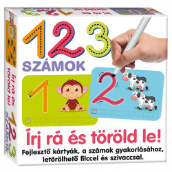 Írj rá és töröld le 123 számok Gyereknap Dohány Toys