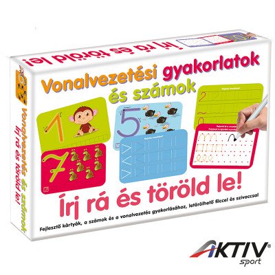 Írj rá és töröld le Vonalvezetési gyakorlatok és számok