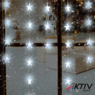 Fényfüggöny csillag LED 1,35 m hidegfehér