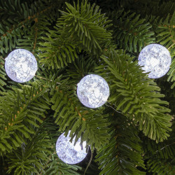 Golyófényfüzér micro-LED 1,35 m hidegfehér home by somogyi