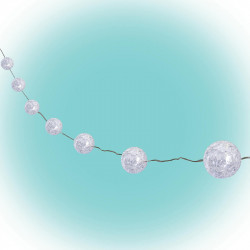 Golyófényfüzér micro-LED 1,35 m hidegfehér