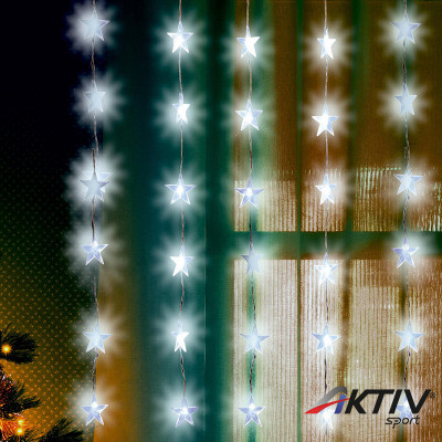 Fényfüggöny csillag LED 1,5x1 m hidegfehér