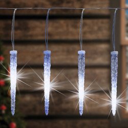 Fényfüzér jégcsap LED 5,6 m hidegfehér Karácsonyi dekoráció home by somogyi