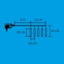 Fényfüggöny jégcsap LED 1,6 m hidegfehér