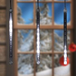 Fényfüggöny jégcsap LED 1,6 m hidegfehér Karácsonyi dekoráció home by somogyi