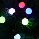 Fényfüzér gömb LED 4,9 m színes