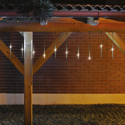Fényfüzér jégcsap LED 3,6 m hidegfehér