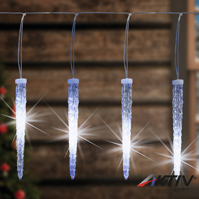 Fényfüzér jégcsap 240 LED 5,6 m hidegfehér