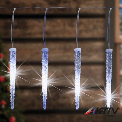 Fényfüzér jégcsap 240 LED 5,6 m hidegfehér