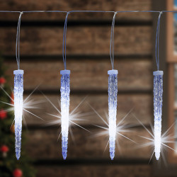 Fényfüzér jégcsap 240 LED 5,6 m hidegfehér Karácsonyi dekoráció home by somogyi