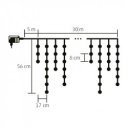 Fényfüggöny jégcsap LED 30 m hidegfehér