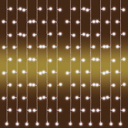 Fényfüggöny LED 2 m melegfehér