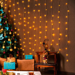 Fényfüggöny LED 1,2 m melegfehér Karácsonyi dekoráció home by somogyi