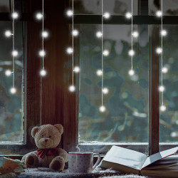 Fényfüggöny jégcsap LED 0,81 m hidegfehér Karácsonyi dekoráció home by somogyi