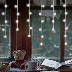 Fényfüggöny jégcsap LED 0,81 m hidegfehér Karácsonyi dekoráció home by somogyi