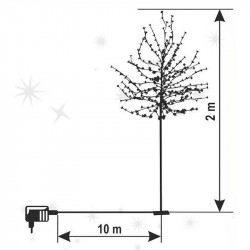 Dekoráció cseresznyefa LED  2 m