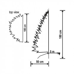 Műfenyő beépített LED világítással 180 cm
