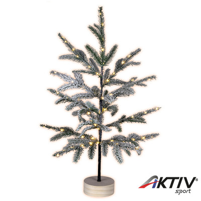 Műfenyő havas asztali dísz LED 0,6 m