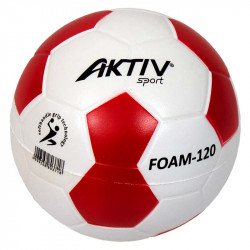 Szivacskézilabda Aktivsport 12 cm fehér-piros Sportszer Aktivsport