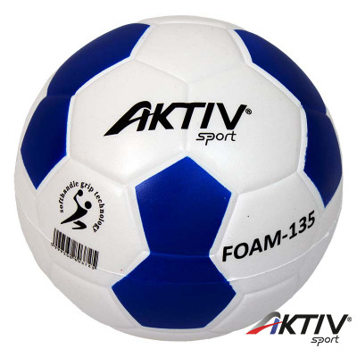 Szivacskézilabda Aktivsport 13,5 cm fehér-kék