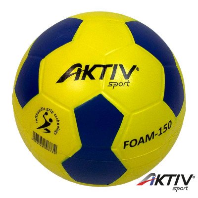 Szivacskézilabda Aktivsport 15 cm sárga-kék
