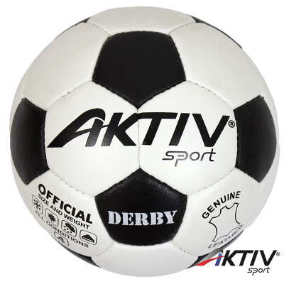 Futball labda Aktivsport Derby bőr méret: 4