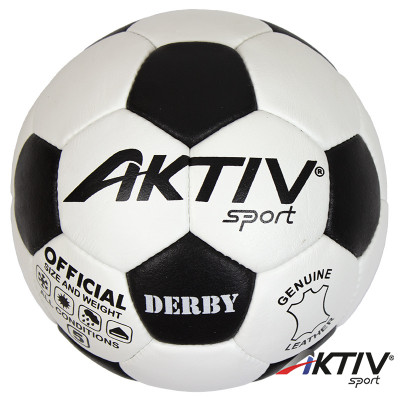 Futball labda Aktivsport Derby bőr méret: 5