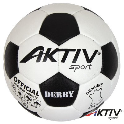 Futball labda Aktivsport Derby bőr méret: 5