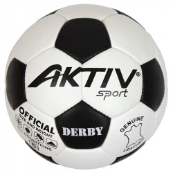 Futball labda Aktivsport Derby bőr méret: 5 Sportszer Aktivsport