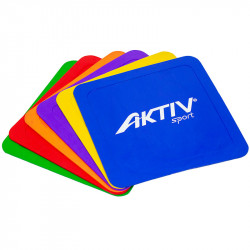 Négyzet alakú padlójelölő szett Aktivsport 6 db BLACK WEEK Aktivsport