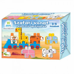 Építőjáték Szafari vonat Gyereknap Dohány Toys