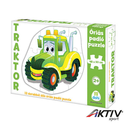 Óriás padló puzzle traktor
