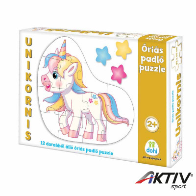 Óriás padló puzzle unikornis