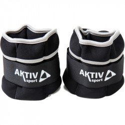 Csomagolás nélküli csukló- és bokasúly Aktivsport 2x1 kg fekete-szürke Fitness Aktivsport