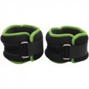 Csomagolás nélküli csukló- és bokasúly Aktivsport 2x2 kg fekete-zöld