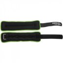 Csomagolás nélküli csukló- és bokasúly Aktivsport 2x2 kg fekete-zöld