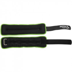 Csomagolás nélküli csukló- és bokasúly Aktivsport 2x2 kg fekete-zöld