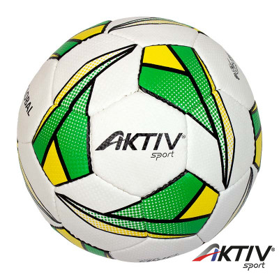 Futball labda Aktivsport GLOBAL méret: 5 zöld-sárga-fekete