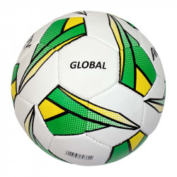 Futball labda Aktivsport GLOBAL méret: 5 zöld-sárga-fekete