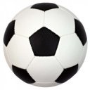 Futball labda Aktivsport ALLROUND méret: 4 fehér-fekete