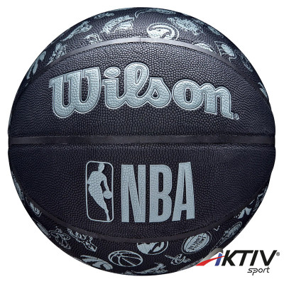 Kosárlabda Wilson NBA Team Tribute fekete 7-es méret