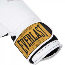 Bokszkesztyű Everlast 1910 Classic Training bőr fehér 12 oz