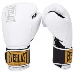 Bokszkesztyű Everlast 1910 Classic Training bőr fehér 12 oz Sportszer Everlast