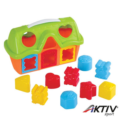 Házikó formadobálóval