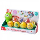 Mókás húzható csörgős bébihernyó